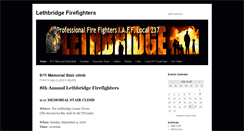Desktop Screenshot of lethbridgefirefighters.com